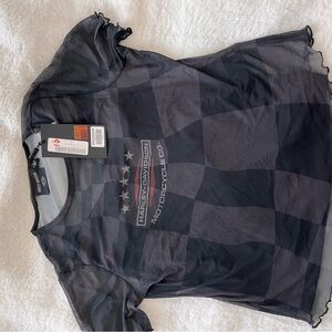 Harley-Davidson Two Piece Top Black and Gray Apparel
